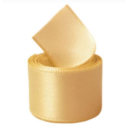 Papilion R07430538064450YD 1.5 In. Single-Face Satin Ribbon 50 Yards - Buttercup